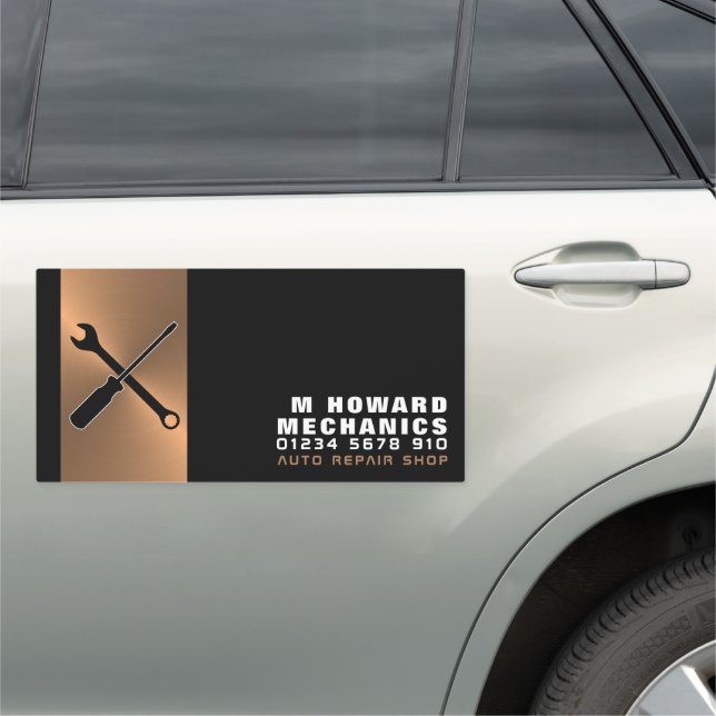 Mechanic Tools, Auto Mechanic & Repairs Car Magnet (In Situ)