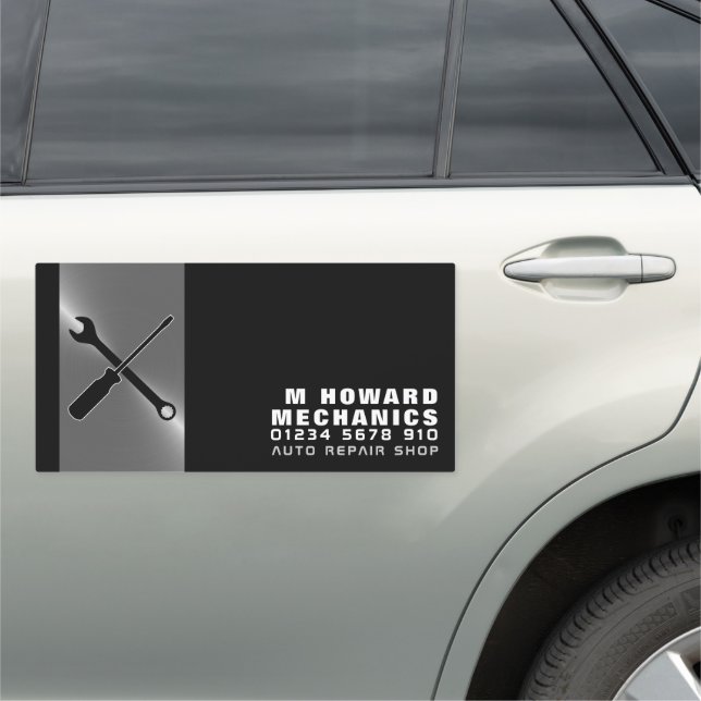 Mechanic Tools, Auto Mechanic & Repairs Car Magnet (In Situ)