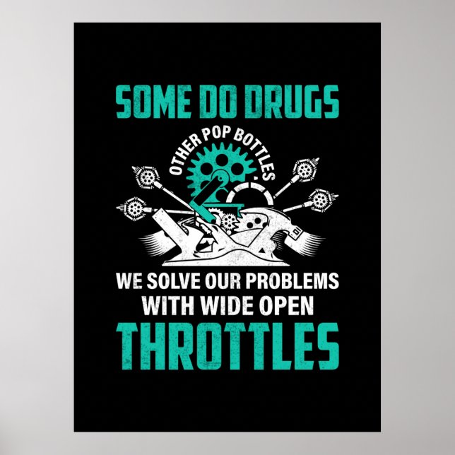 Mechanic We Solve Our Problems Poster (Front)