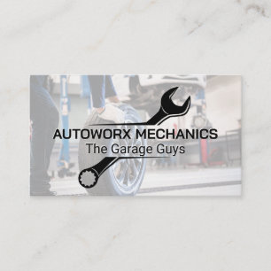 Mechanic Wrench   Auto Shop Business Card