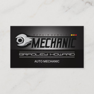 Mechanic Wrench   Car Repair Business Card