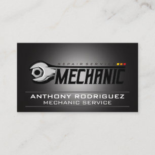 Mechanic Wrench   Car Repair Fix Business Card