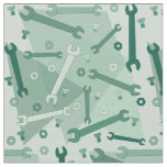 Mechanic Wrenches Nuts and Bolts Fabric