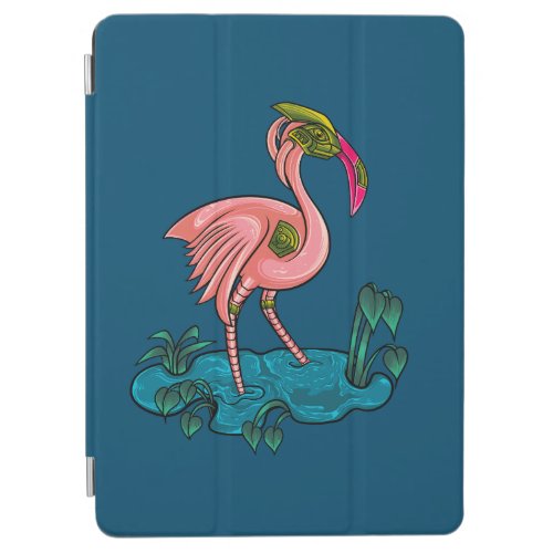 Mechanical Bird Pink Flamingo Mecha Robot iPad Air Cover