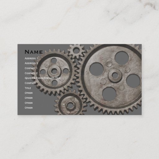 Customizable mechanical business card