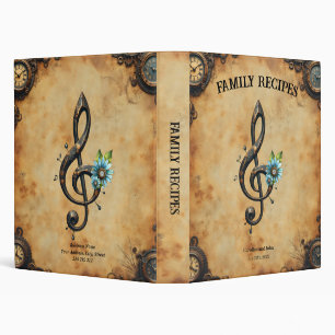 Mechanical clef 3 ring binder