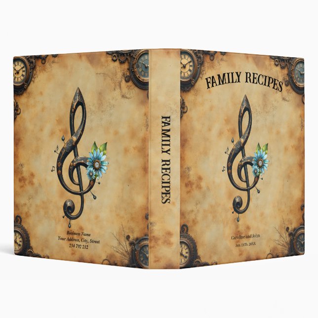 Mechanical  clef  3 ring binder (Background)