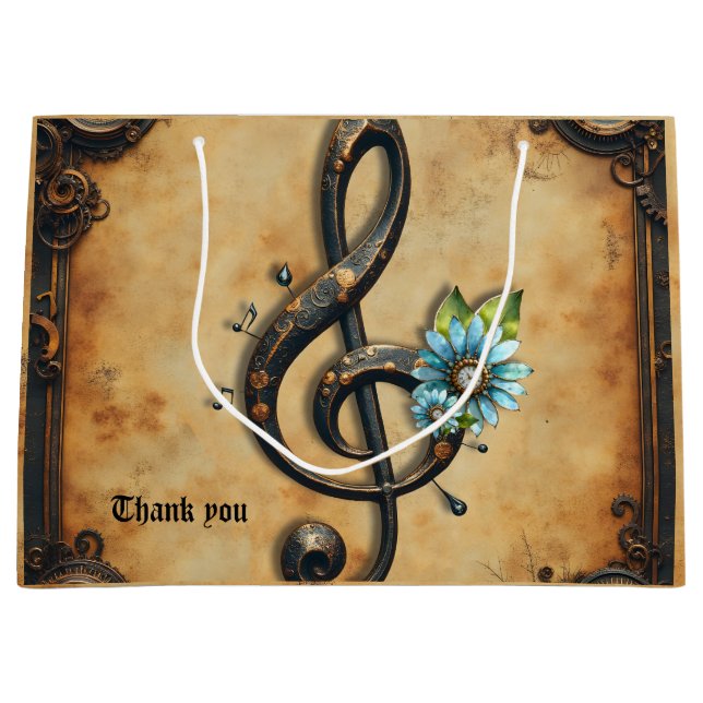 Mechanical  clef  large gift bag (Front)