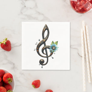 Mechanical clef napkins