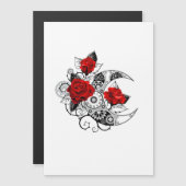 Mechanical Crescent with Red Roses (Front/Back)