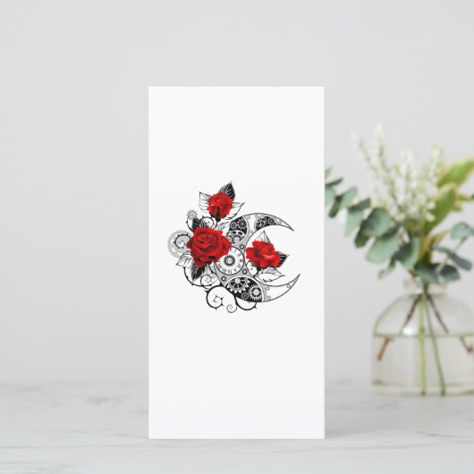 Mechanical Crescent with Red Roses (Standing Front)