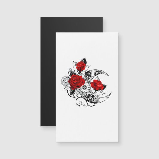 Mechanical Crescent with Red Roses (Front/Back)
