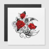 Mechanical Crescent with Red Roses (Front/Back)