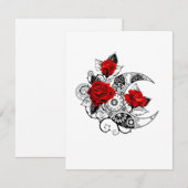 Mechanical Crescent with Red Roses (Front/Back)