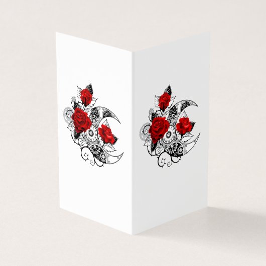 Mechanical Crescent with Red Roses (Outside)