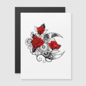 Mechanical Crescent with Red Roses (Front/Back)