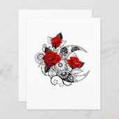 Mechanical Crescent with Red Roses (Front/Back)