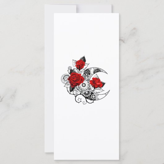 Mechanical Crescent with Red Roses (Front)