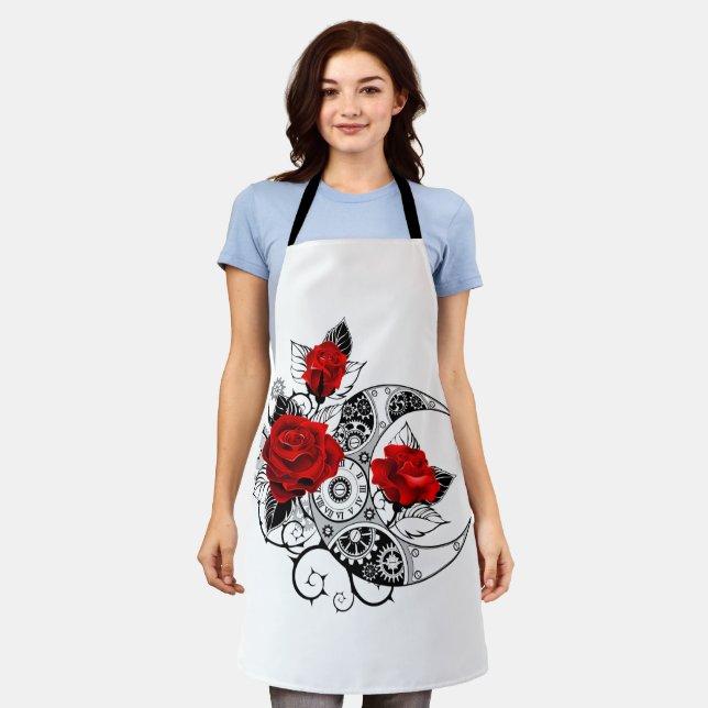 Mechanical Crescent with Red Roses Apron (Worn)