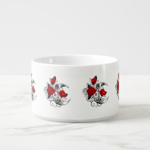 Mechanical Crescent with Red Roses Bowl