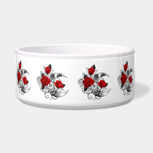 Mechanical Crescent with Red Roses Bowl