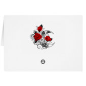 Mechanical Crescent with Red Roses Cards (Back Horizontal)