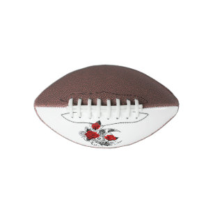 Mechanical Crescent with Red Roses Football