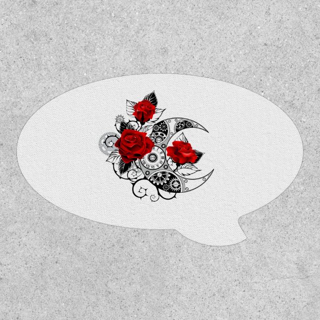 Mechanical Crescent with Red Roses Patch (Front)