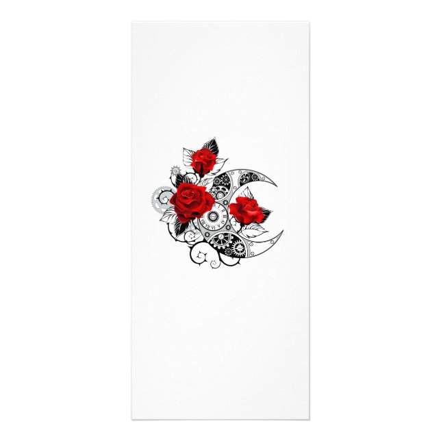 Mechanical Crescent with Red Roses Rack Card (Front)