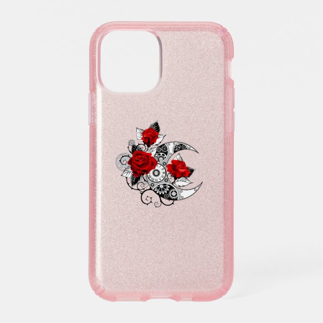 Mechanical Crescent with Red Roses Speck iPhone 11 Pro Case (Front)