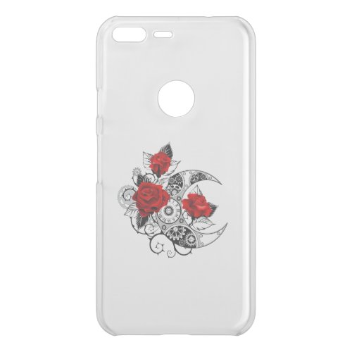Mechanical Crescent with Red Roses Uncommon Google Pixel XL Case