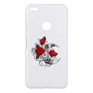 Mechanical Crescent with Red Roses Uncommon Google Pixel XL Case