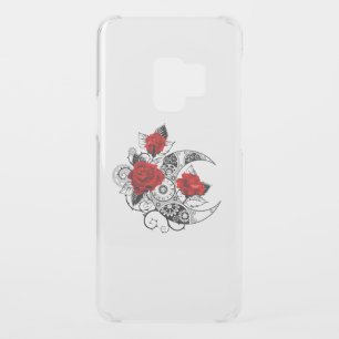 Mechanical Crescent with Red Roses Uncommon Samsung Galaxy S9 Case