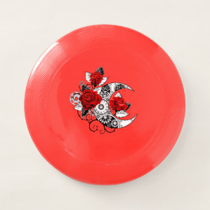 Mechanical Crescent with Red Roses Wham-O Frisbee