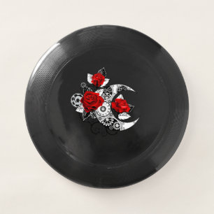 Mechanical Crescent with Red Roses Wham-O Frisbee