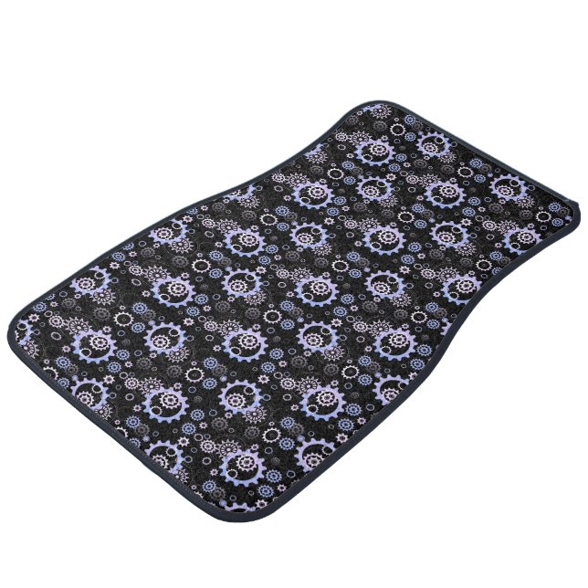 Mechanical Design Gears Car Floor Mat (Angled)