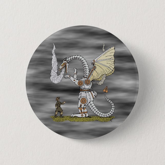 Mechanical Dragon Button (Front)