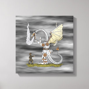 Mechanical Dragon Canvas Print