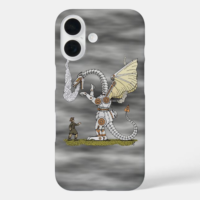 Mechanical Dragon Case-Mate iPhone Case (Back)