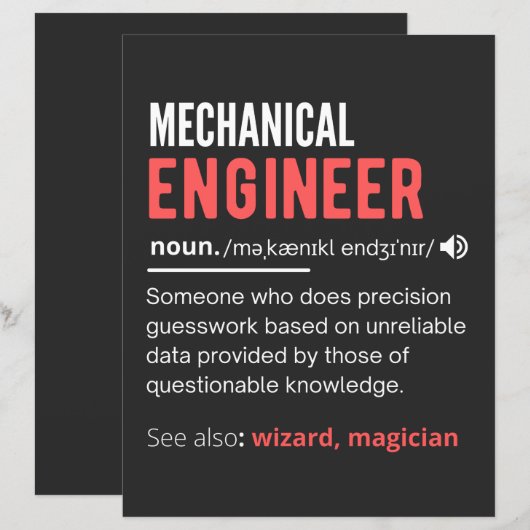 Mechanical ENGINEER (Front/Back)