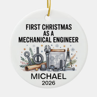 Mechanical Engineer 2026 Christmas Ornament Gift