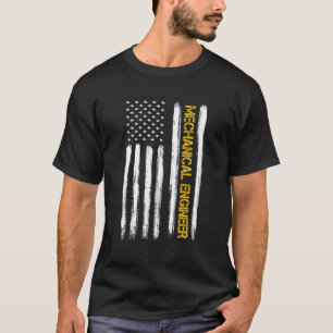 Mechanical Engineer American Flag Engineering Grad T-Shirt