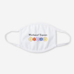 Mechanical Engineer Asters White Cotton Face Mask