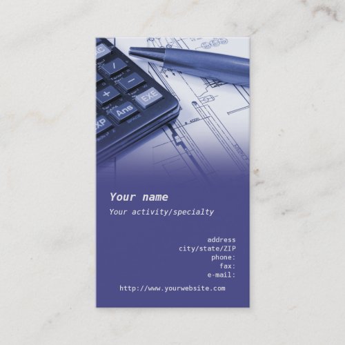 "Mechanical Engineer" business card