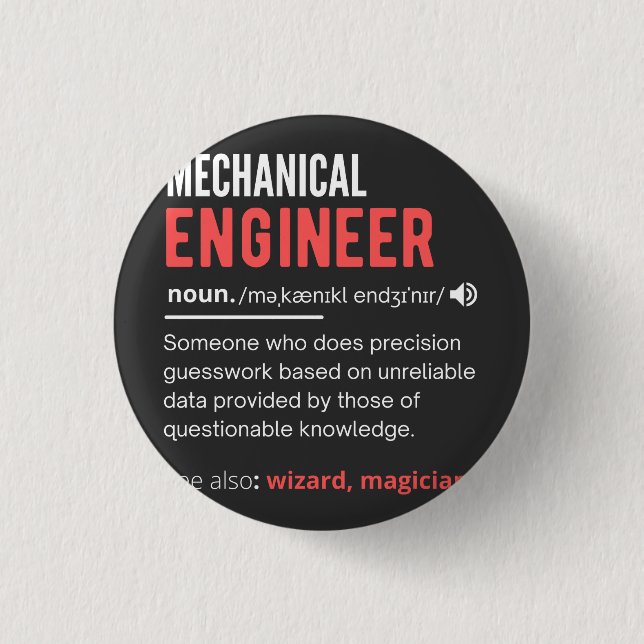 Mechanical ENGINEER Button (Front)
