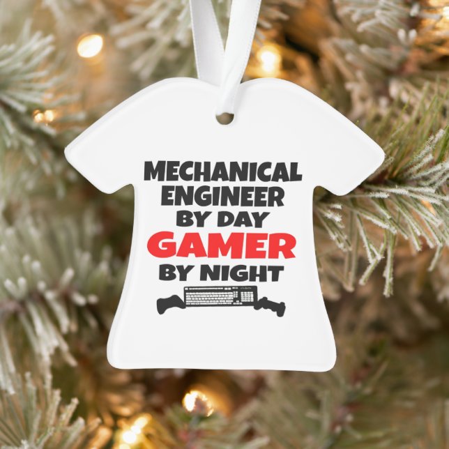 Mechanical Engineer by Day Gamer by Night Ornament (Tree)