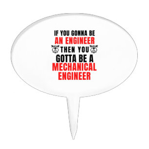 MECHANICAL ENGINEER CAKE TOPPER