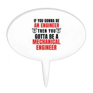 MECHANICAL ENGINEER CAKE TOPPER