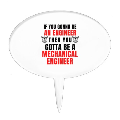 MECHANICAL ENGINEER CAKE TOPPER