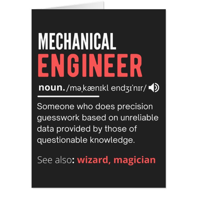 Mechanical ENGINEER Card (Front)